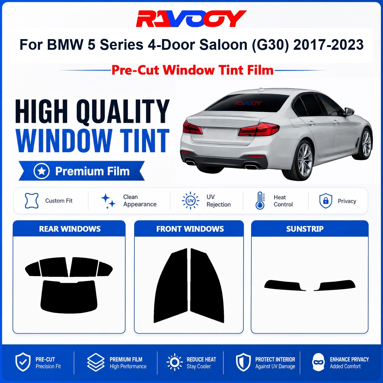 Privacy Screen Protector - Premium Pre-Cut Window Tint For BMW