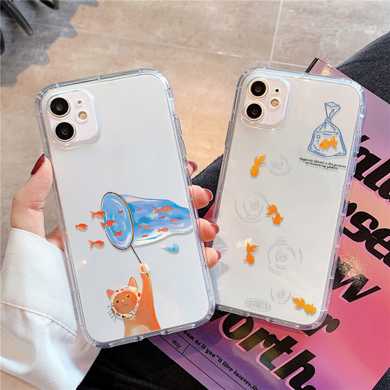 Lovely Fishes Clear Phone Case - Apple Iphone 15 Pro Max ulasan dan harga