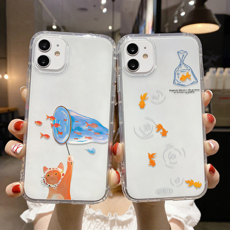 Lovely Fishes Clear Phone Case - Apple Iphone 15 Pro Max ulasan dan harga