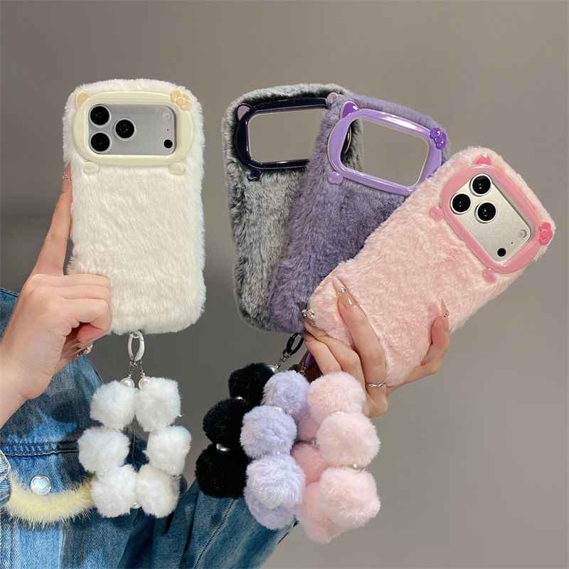 Luxury Solid Colors Furry Plus - Apple Iphone 15 Pro Max ulasan dan harga