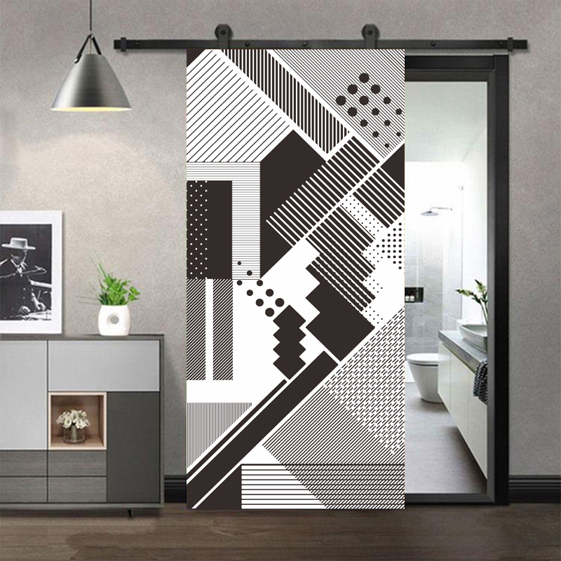 Door Stickers Adhesive Black a - Full Cover Adhesive ulasan dan harga