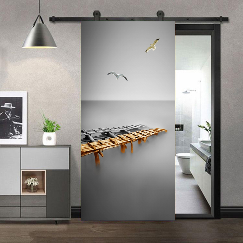 Door Stickers Adhesive Black a - Full Cover Adhesive ulasan dan harga