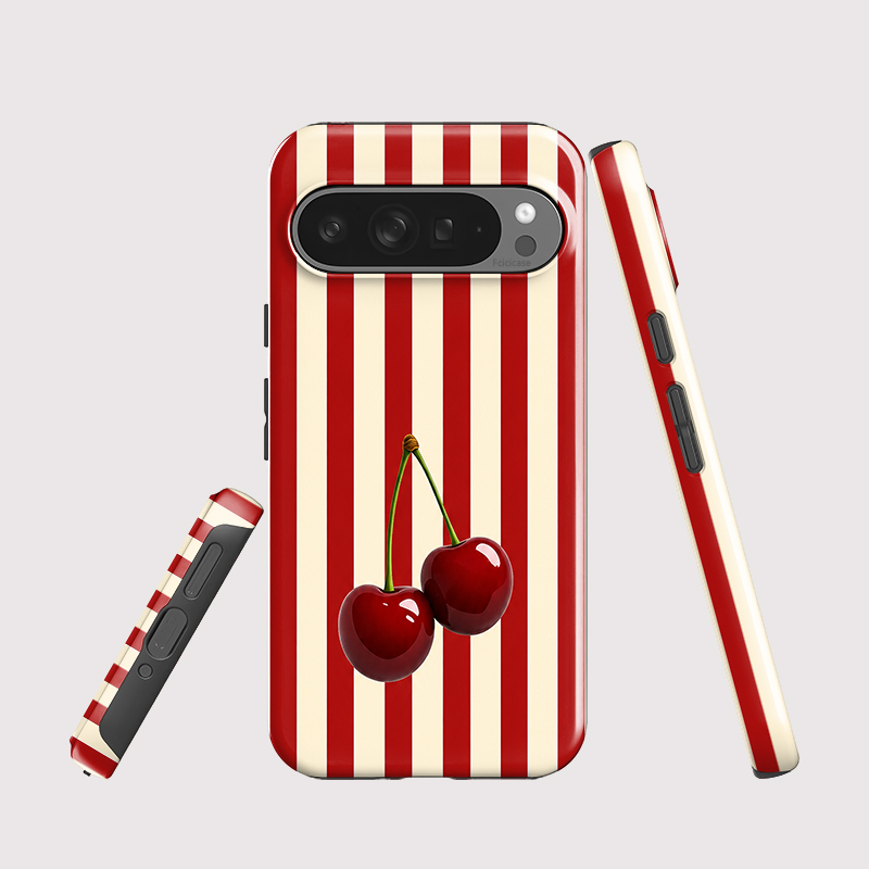 Fcicicase Cherry Stripe Patter - Google Pixel 9 ulasan dan harga
